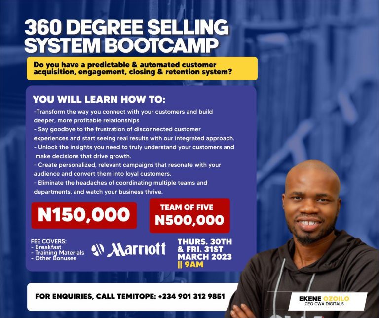 360 Degree Selling System Bootcamp